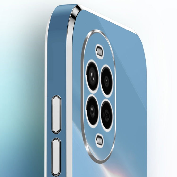 For Huawei Nova 13 Pro XINLI Straight 6D Plating Gold Edge TPU Shockproof Case with Ring Holder(Mint Green) by XINLI