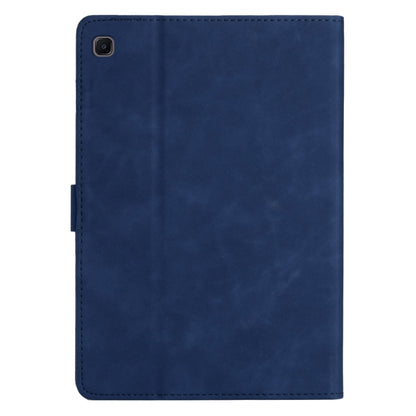 For Samsung Galaxy Tab A7 Lite 8.7 T220/T225 Coconut Tree Embossed Leather Tablet Case(Blue) by bashfashion