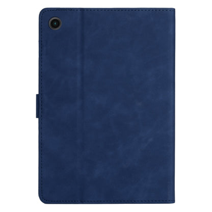 For Samsung Galaxy Tab A11 / A9 X110/X115 Coconut Tree Embossed Leather Tablet Case(Blue) by bashfashion