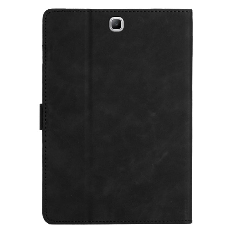 For Samsung Galaxy Tab A 9.7 T550/T555C Coconut Tree Embossed Smart Leather Tablet Case(Black) by bashfashion