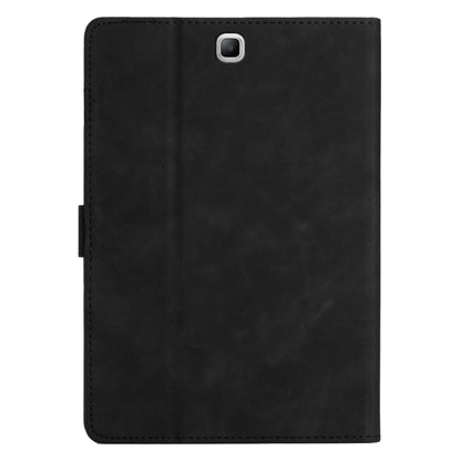 For Samsung Galaxy Tab A 9.7 T550/T555C Coconut Tree Embossed Smart Leather Tablet Case(Black) by bashfashion