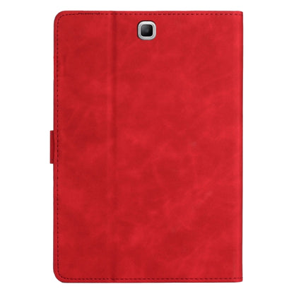 For Samsung Galaxy Tab A 9.7 T550/T555C Coconut Tree Embossed Smart Leather Tablet Case(Red) by bashfashion