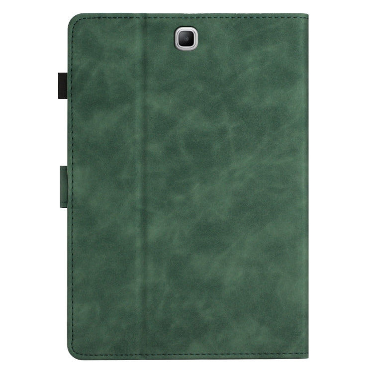 For Samsung Galaxy Tab A 9.7 T550/T555C Coconut Tree Embossed Smart Leather Tablet Case(Green) by bashfashion