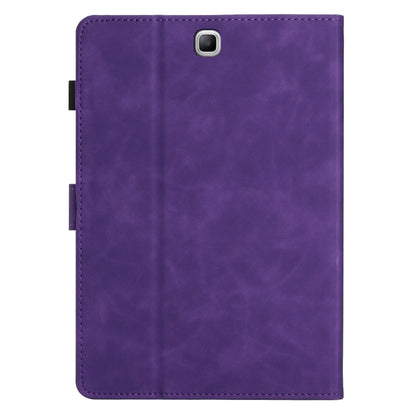 For Samsung Galaxy Tab A 9.7 T550/T555C Coconut Tree Embossed Smart Leather Tablet Case(Purple) by bashfashion