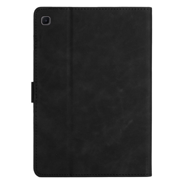 For Samsung Galaxy Tab S6 Lite P610/P615 Coconut Tree Embossed Smart Leather Tablet Case(Black) by bashfashion