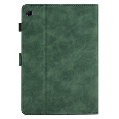 For Samsung Galaxy Tab S6 Lite P610/P615 Coconut Tree Embossed Smart Leather Tablet Case(Green) by bashfashion