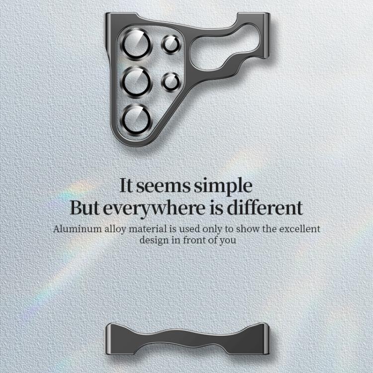 For Samsung Galaxy S25 Ultra 5G Frameless Metal Corner Pad Phone Case with Lens Film(Purple) by bashfashion