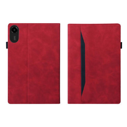 For Xiaomi Redmi Pad 2 Splicing Shockproof Leather Tablet Case(Red) by bashfashion