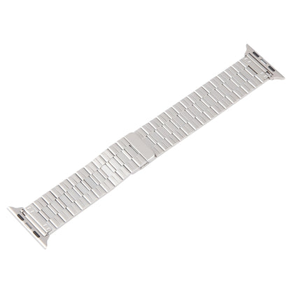 For Apple Watch SE 2023 44mm Bamboo Stainless Steel Magnetic Watch Band(Starlight) by bashfashion