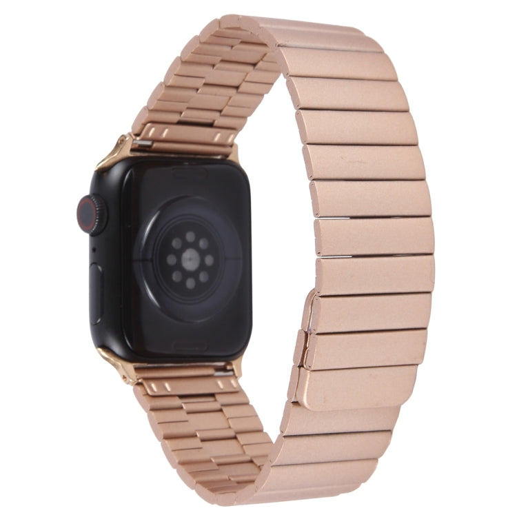 For Apple Watch Ultra 2 49mm Bamboo Stainless Steel Magnetic Watch Band(Rose Gold) by bashfashion