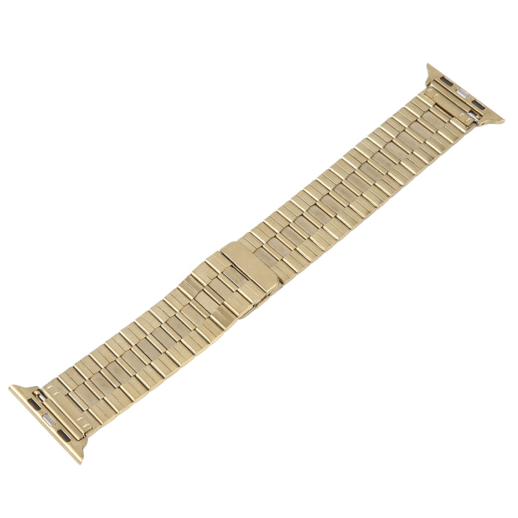 For Apple Watch Ultra 49mm Bamboo Stainless Steel Magnetic Watch Band(Gold) by bashfashion