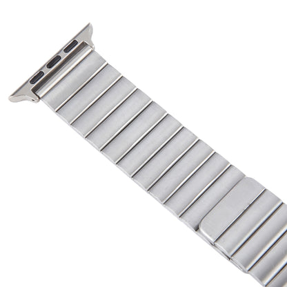 For Apple Watch Ultra 49mm Bamboo Stainless Steel Magnetic Watch Band(Sliver) by bashfashion