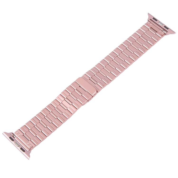 For Apple Watch Series 6 40mm Bamboo Stainless Steel Magnetic Watch Band(Pink) by bashfashion