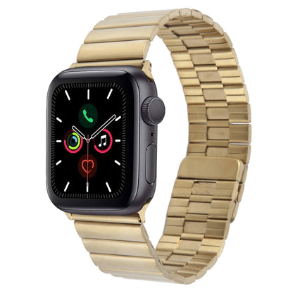For Apple Watch Series 5 40mm Bamboo Stainless Steel Magnetic Watch Band(Gold) by bashfashion