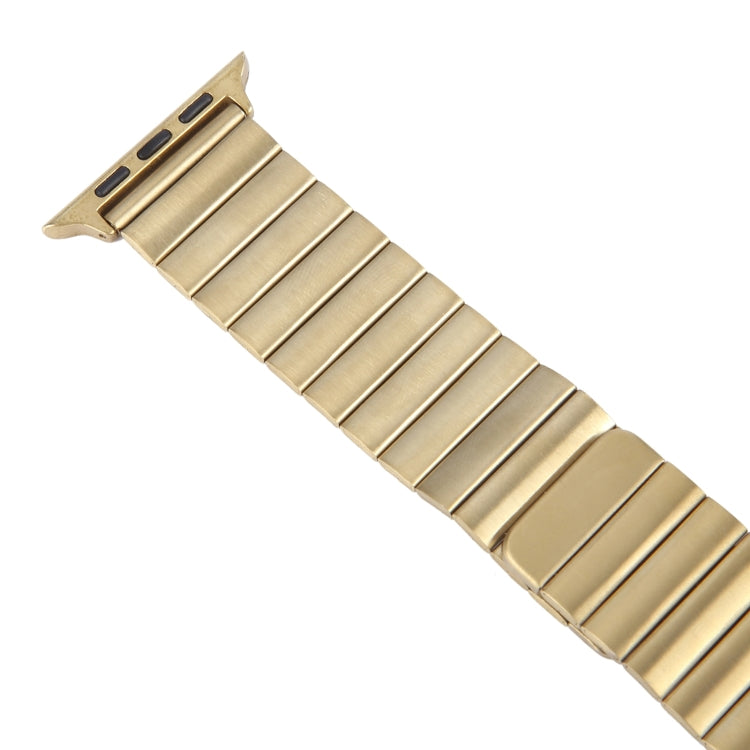 For Apple Watch Series 5 40mm Bamboo Stainless Steel Magnetic Watch Band(Gold) by bashfashion