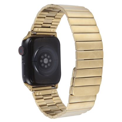 For Apple Watch Series 5 40mm Bamboo Stainless Steel Magnetic Watch Band(Gold) by bashfashion