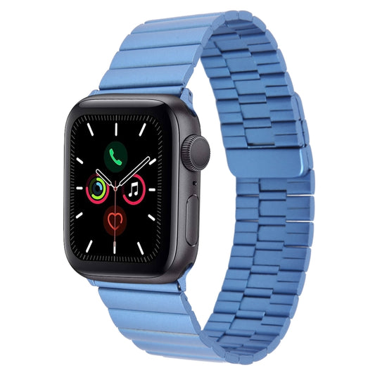 For Apple Watch Series 5 40mm Bamboo Stainless Steel Magnetic Watch Band(Blue) by bashfashion