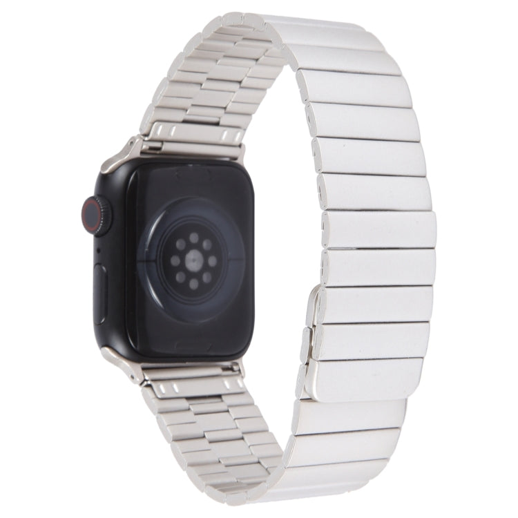 For Apple Watch Series 5 40mm Bamboo Stainless Steel Magnetic Watch Band(Starlight) by bashfashion