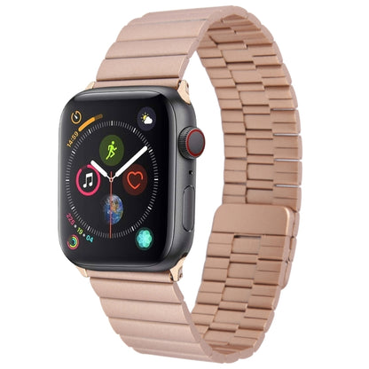 For Apple Watch Series 4 40mm Bamboo Stainless Steel Magnetic Watch Band(Rose Gold) by bashfashion