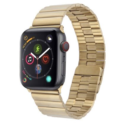 For Apple Watch Series 4 40mm Bamboo Stainless Steel Magnetic Watch Band(Gold) by bashfashion