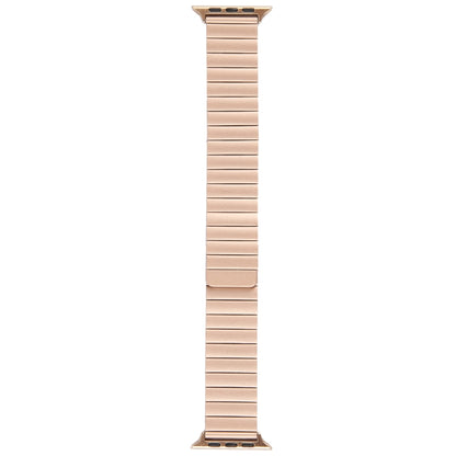 For Apple Watch Series 3 38mm Bamboo Stainless Steel Magnetic Watch Band(Rose Gold) by bashfashion