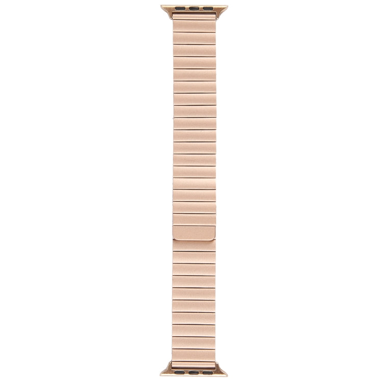 For Apple Watch Series 2 42mm Bamboo Stainless Steel Magnetic Watch Band(Rose Gold) by bashfashion