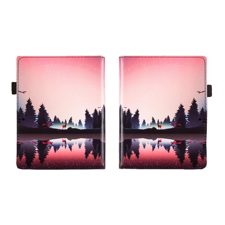 For Pocketbook InkPad Color 2 / 3 Painted Calfskin Smart Leather Tablet Case(Night) by bashfashion