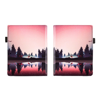 For Pocketbook InkPad Color 2 / 3 Painted Calfskin Smart Leather Tablet Case(Night) by bashfashion