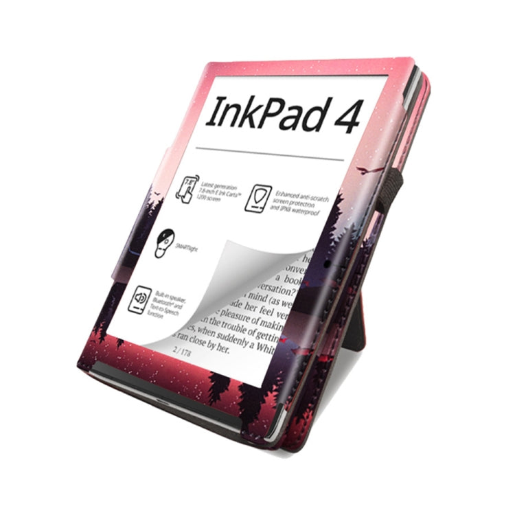 For Pocketbook InkPad Color 2 / 3 Painted Calfskin Smart Leather Tablet Case(Night) by bashfashion