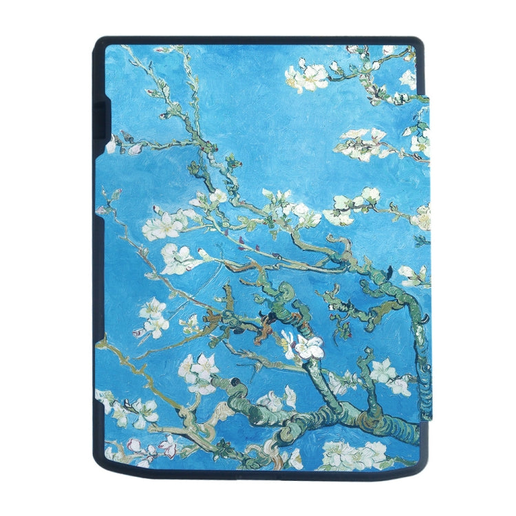 For Pocketbook InkPad 4 / Color2 /3 /PB743 Painted Retro Skin-feel Leather Smart Tablet Case(Plum Bossom) by bashfashion