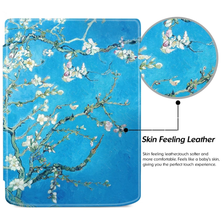 For Pocketbook InkPad 4 / Color2 /3 /PB743 Painted Retro Skin-feel Leather Smart Tablet Case(Plum Bossom) by bashfashion