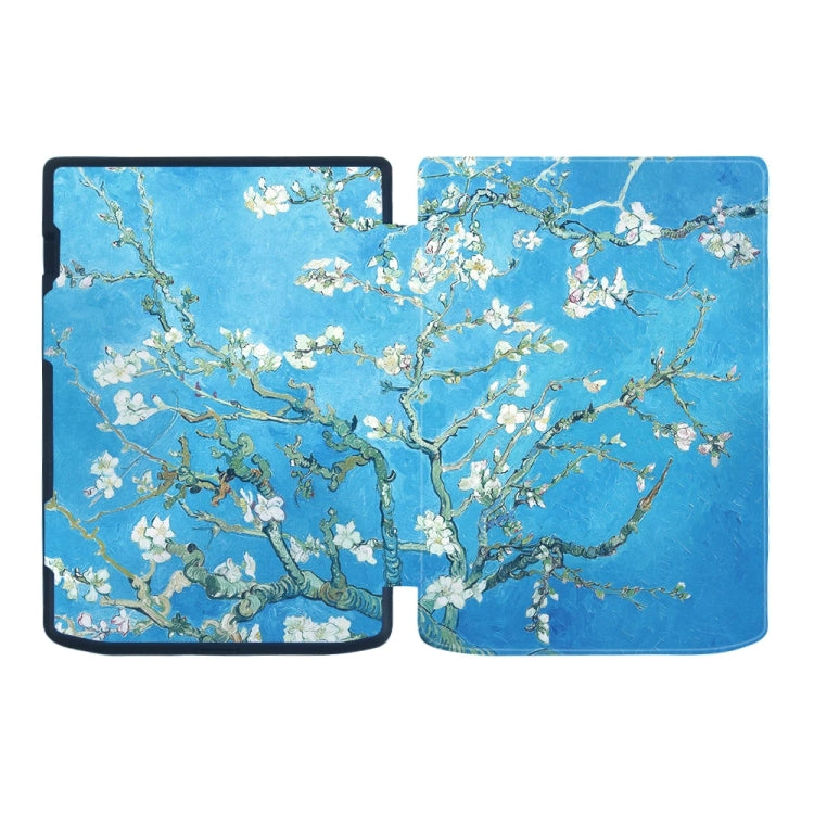 For Pocketbook InkPad 4 / Color2 /3 /PB743 Painted Retro Skin-feel Leather Smart Tablet Case(Plum Bossom) by bashfashion