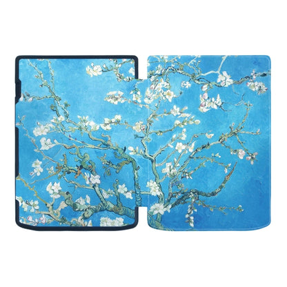 For Pocketbook InkPad 4 / Color2 /3 /PB743 Painted Retro Skin-feel Leather Smart Tablet Case(Plum Bossom) by bashfashion