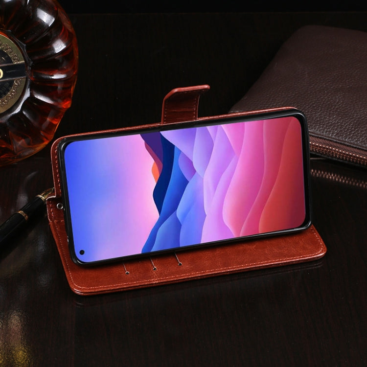 For ZTE Blade V 2020 idewei Crazy Horse Texture Horizontal Flip Leather Case with Holder & Card Slots & Wallet(Yellow) by idewei