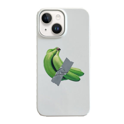 For iPhone 15 Cartoon Film Craft Hard PC Phone Case(Banana) by bashfashion
