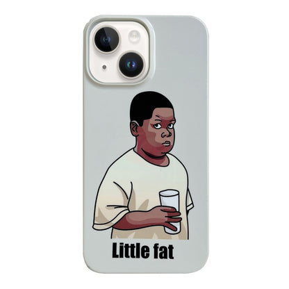 For iPhone 15 Plus Cartoon Film Craft Hard PC Phone Case(Little Fat) by bashfashion