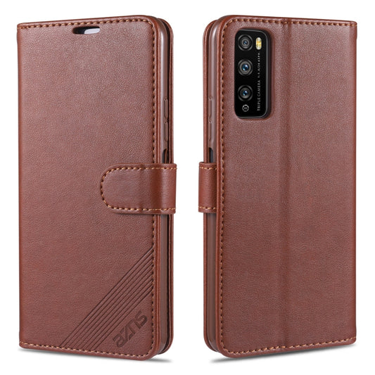 For Huawei Enjoy Z 5G AZNS Sheepskin Texture Horizontal Flip Leather Case with Holder & Card Slots & Wallet(Brown) by AZNS