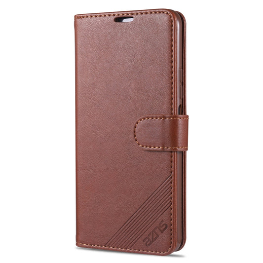 For Huawei Enjoy Z 5G AZNS Sheepskin Texture Horizontal Flip Leather Case with Holder & Card Slots & Wallet(Brown) by AZNS