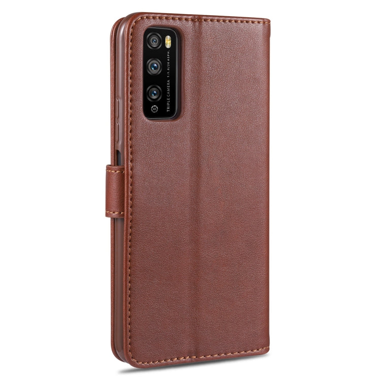 For Huawei Enjoy Z 5G AZNS Sheepskin Texture Horizontal Flip Leather Case with Holder & Card Slots & Wallet(Brown) by AZNS