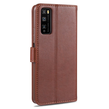 For Huawei Enjoy Z 5G AZNS Sheepskin Texture Horizontal Flip Leather Case with Holder & Card Slots & Wallet(Brown) by AZNS