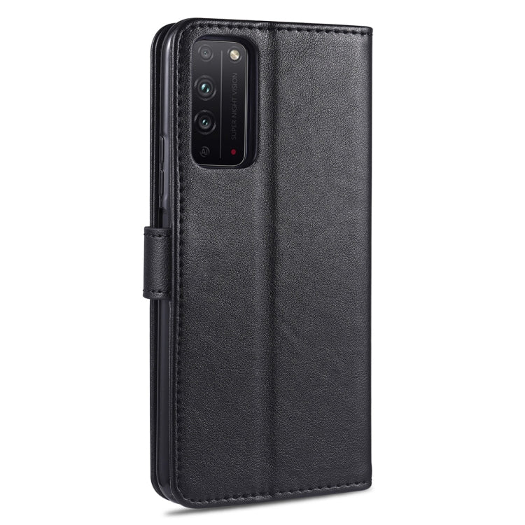 For Huawei Honor X10 5G AZNS Sheepskin Texture Horizontal Flip Leather Case with Holder & Card Slots & Wallet(Black) by AZNS