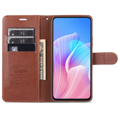 For Huawei Honor X10 5G AZNS Sheepskin Texture Horizontal Flip Leather Case with Holder & Card Slots & Wallet(Black) by AZNS