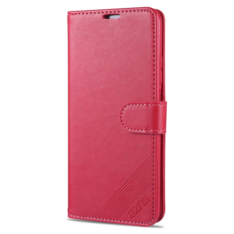 For Huawei Honor Play4 AZNS Sheepskin Texture Horizontal Flip Leather Case with Holder & Card Slots & Wallet(Red) by AZNS