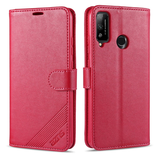For Huawei Honor Play 4T AZNS Sheepskin Texture Horizontal Flip Leather Case with Holder & Card Slots & Wallet(Red) by AZNS