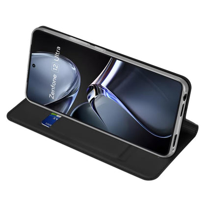 For ASUS Zenfone 12 Ultra DUX DUCIS Skin Pro Series Flip Leather Phone Case(Black) by DUX DUCIS