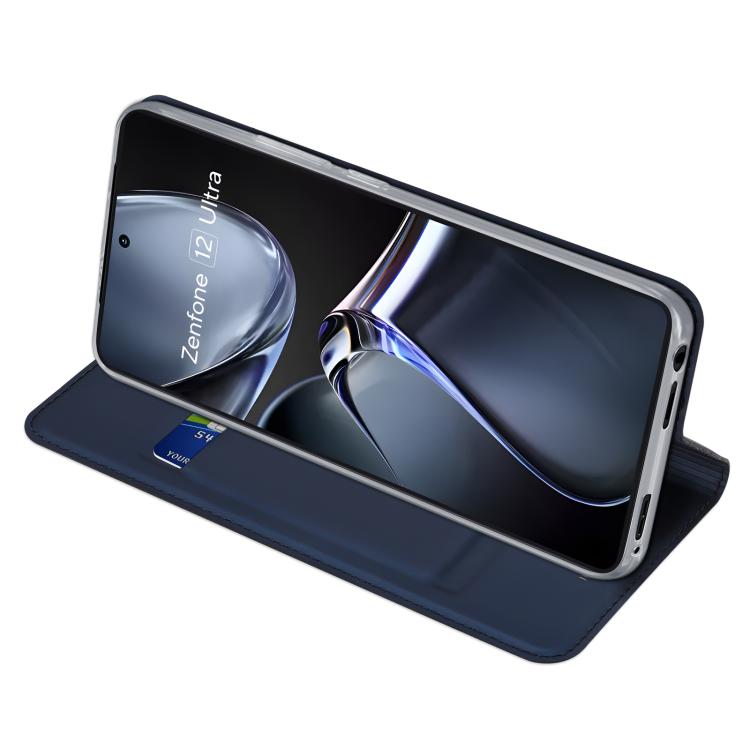 For ASUS Zenfone 12 Ultra DUX DUCIS Skin Pro Series Flip Leather Phone Case(Blue) by DUX DUCIS