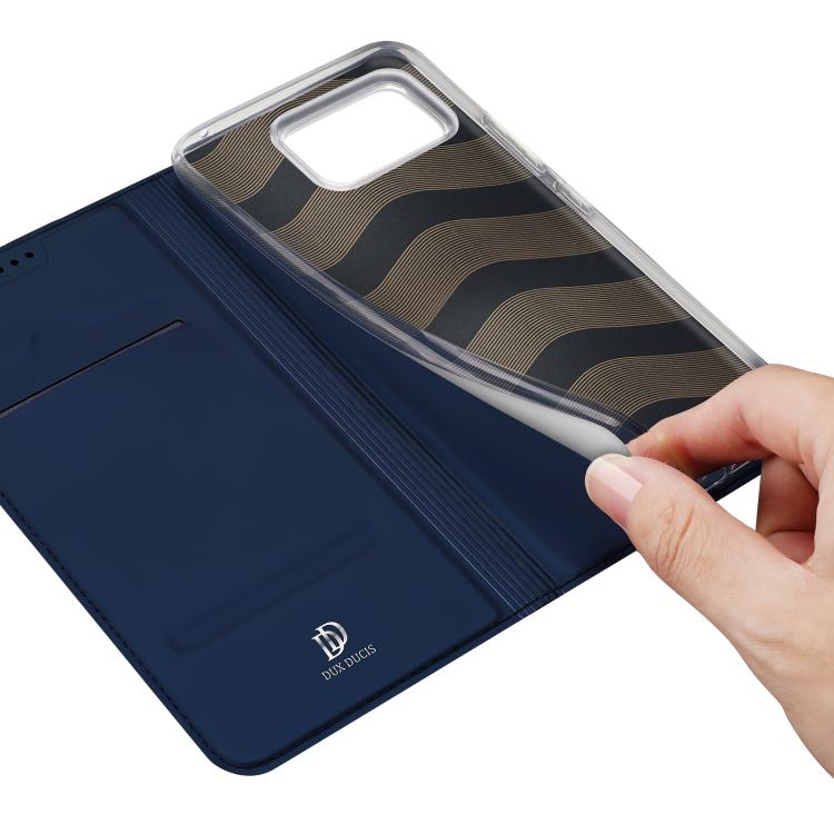 For ASUS Zenfone 12 Ultra DUX DUCIS Skin Pro Series Flip Leather Phone Case(Blue) by DUX DUCIS