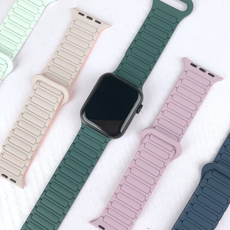 For Apple Watch Ultra 2 49mm I-Shaped Magnetic Silicone Watch Band(Starlight) by bashfashion
