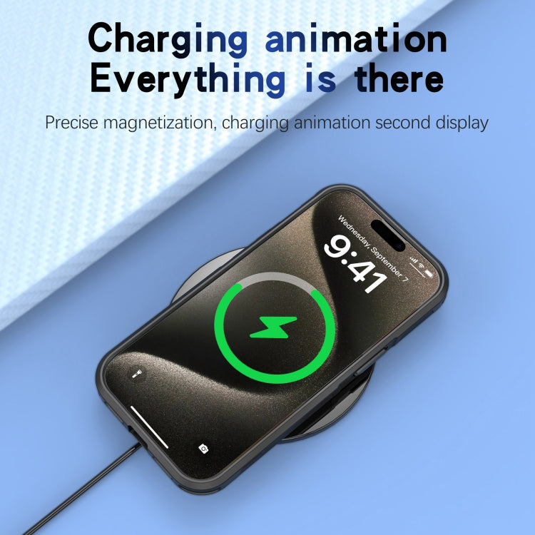 For iPhone 15 Pro RedPepper Armor Magsafe PC Hybrid TPU Phone Case(Black) by RedPepper