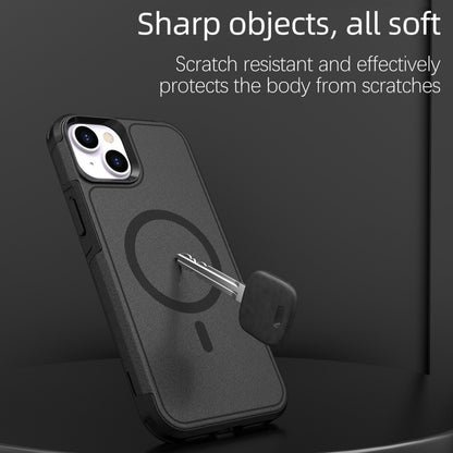 For iPhone 15 RedPepper Armor Magsafe PC Hybrid TPU Phone Case(Black) by RedPepper